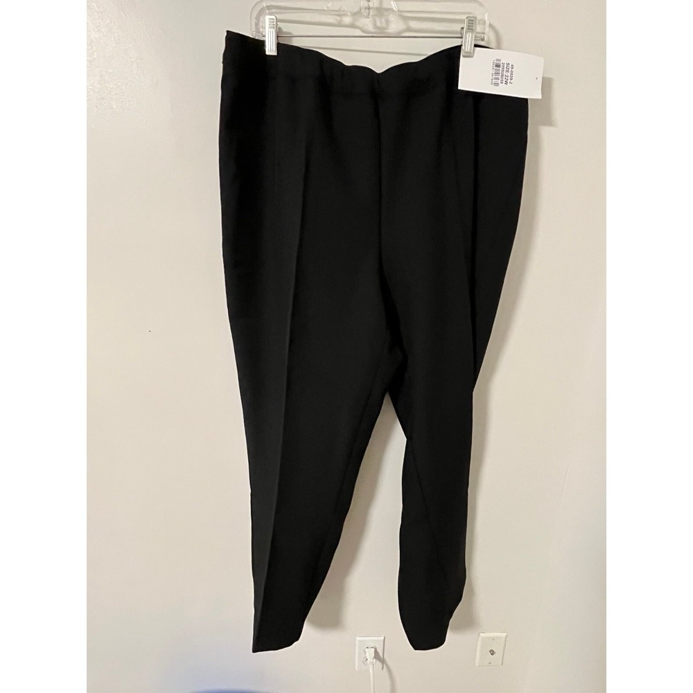 Women's Plus Size Classic Bend Over Pant Elastic Waist Pull On Dress‎ Slacks 2XL